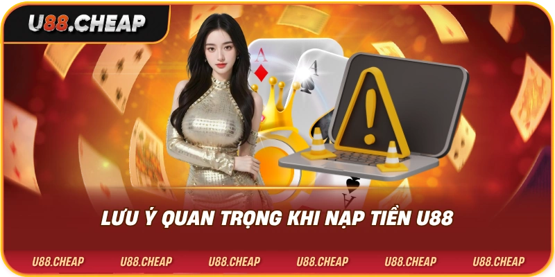 Lưu ý quan trọng khi nạp tiền u88